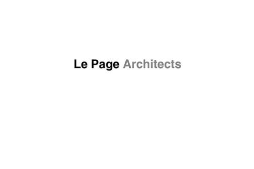 PTDLogoLePageArchitects