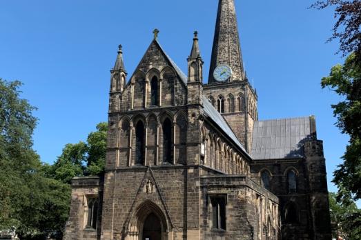 The exterior of Darlington St Cuthbert Church