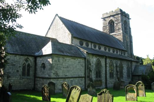 The exterior of Greatham St John the Baptist Church