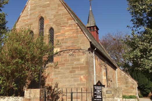 The outside of Tain St Andrew Church