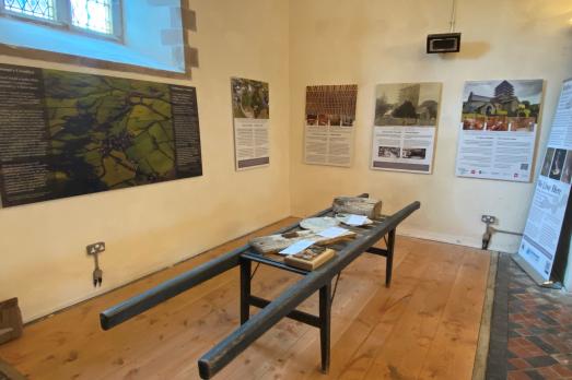 The new interpretation area at Llanfihangel St Michael Church in Ceredigion.