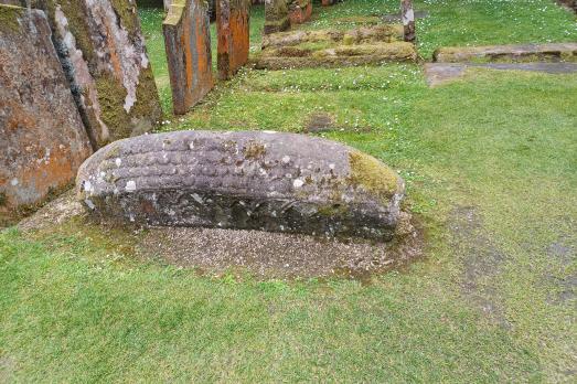 A stone outside Luss Parish Church