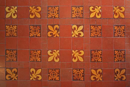 Interior Tiles at Granby All Saints