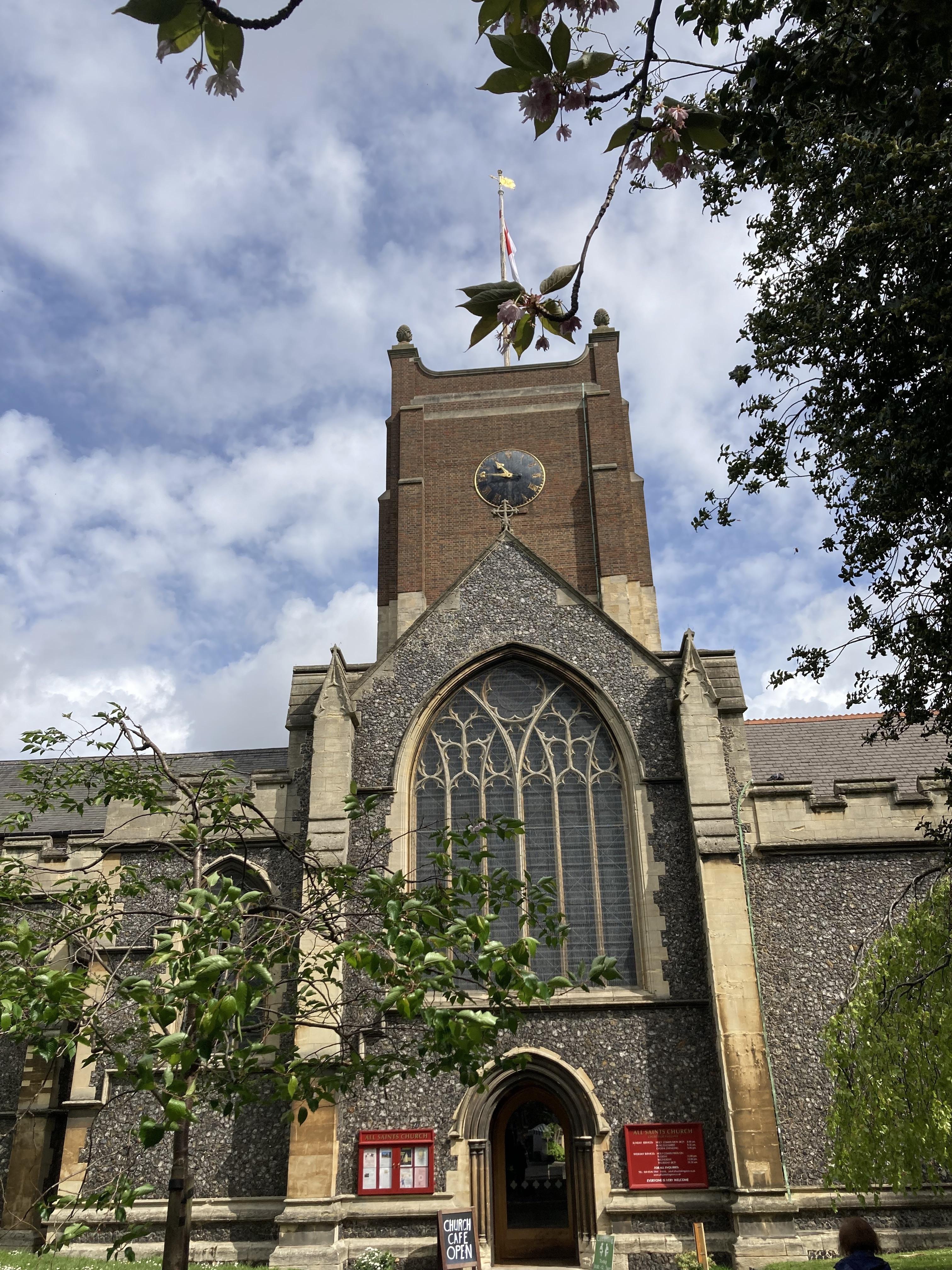 Kingston All Saints from the front