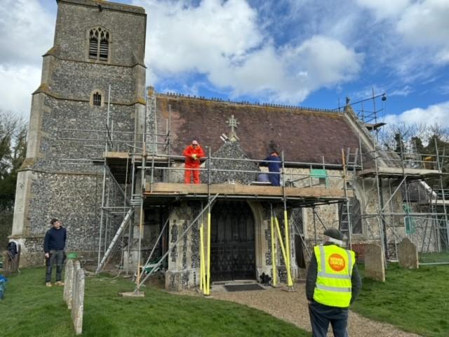 Larling St Ethelbert undergoing building repairs 