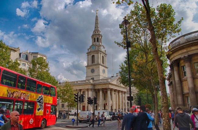 St Martin in the Fields, Trafalgar Square, London 