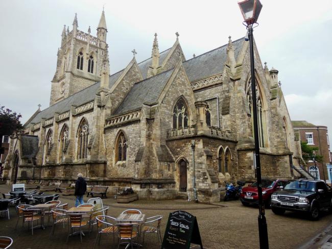 Exterior of Newport Minster