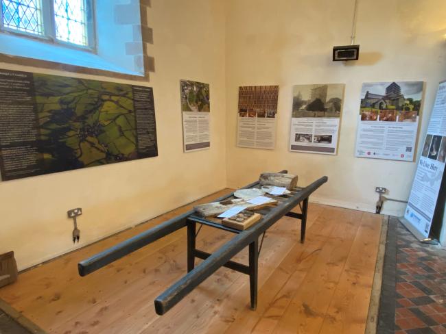 The new interpretation area at Llanfihangel St Michael Church in Ceredigion.