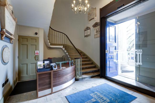 Reception area at St Marylebone Church