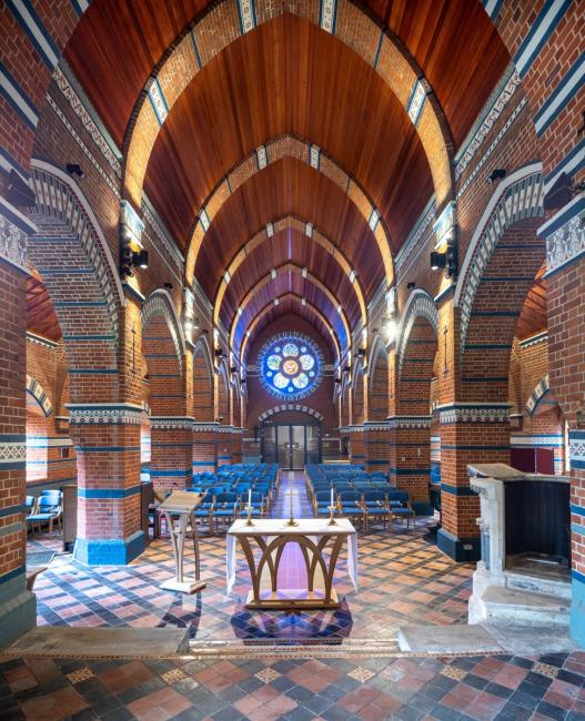 Inside the refurbished Fleet All Saints Church